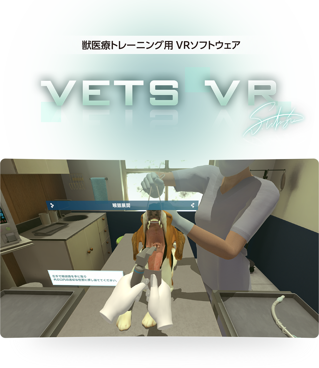 獣医療トレーニング用 VRソフトウェア「VETS VR」